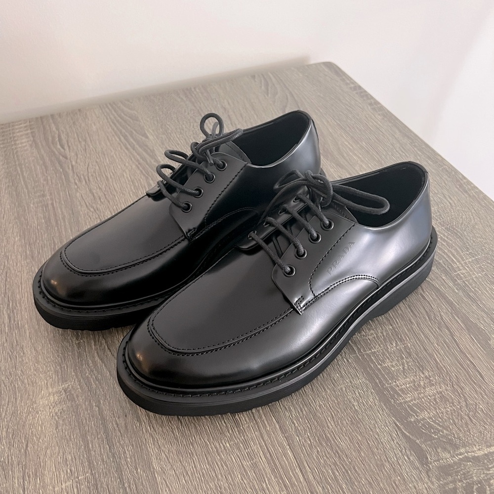 PRADA Leather Lace-ups Brand New